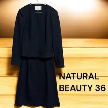 [ 새상품급 ] NATURAL BEAUTY 수트 셋업 네이비 36