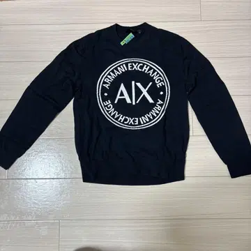 클리닝 완료 ArmaniExchange 로고 니트 스웨터 XS 네이비