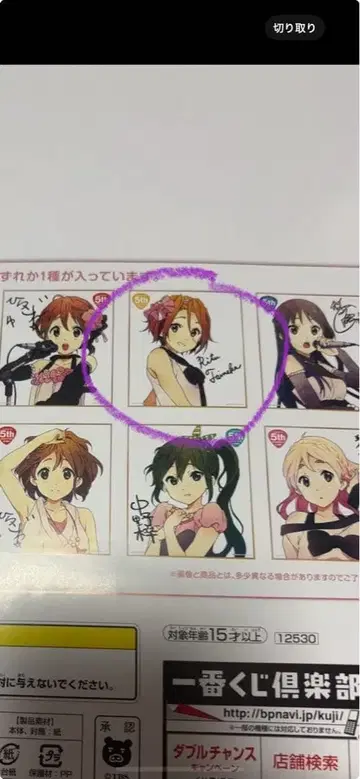 케이온 타이나카 리츠 색지 5th 애니버서리