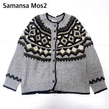 [ 새상품급 ] 사만사 모스모스 SM2 자카드 니트 가디건