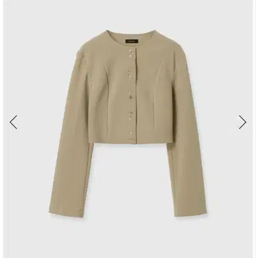 컷 조젯 숏 가디건