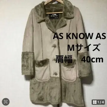 아즈 노우 아즈 무스탕 코트 M