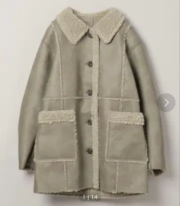 JEANASIS 비건 가죽 보아 코쿤 코트