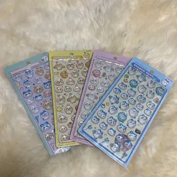 모자 꽁지 드롭 씰 [ 치이카와 (먼작귀) 4종 ]