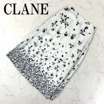 LA8592 클라네 롱 스커트 화이트 블랙 폴리에스테르 100% 36