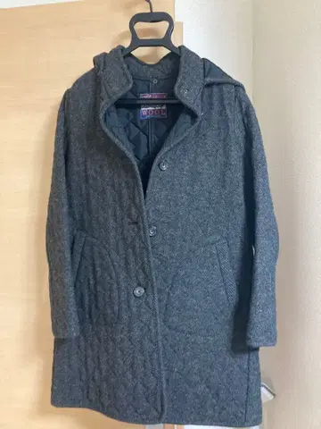 GREEN LABELRELAXING 울 블렌드 퀼팅 자켓