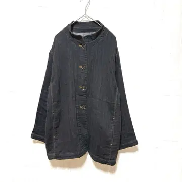 [ Monegal ] 일본제 인디고 코튼 100% 자켓 노카라