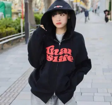 that'slife (댓츠라이프) 지퍼 후드티 [ XL ]