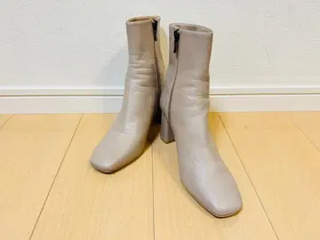 다이애나 숏부츠 스퀘어 천연 가죽 23cm