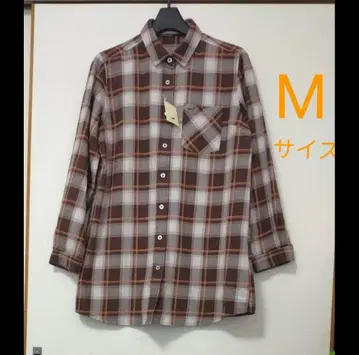 크로커다일 튜닉 블라우스 M 여성용 체크 무늬 택 포함 새상품