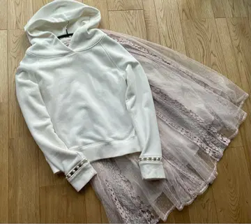 아푸와이저 리셰 2종 세트 후드티 맨투맨 레이스 스커트