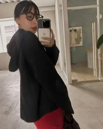 AMERI ZIP UP HOODIE SHORT KNIT