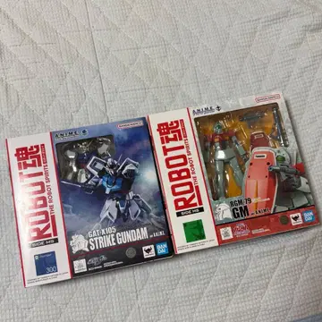 [ 미사용 미개봉 새상품 ] ROBOT혼 스트라이크 건담 / 짐 2세트