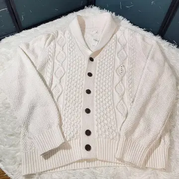 GAP 케이블 니트 가디건 XL 아이보리 미사용 택 포함 케이블 편직