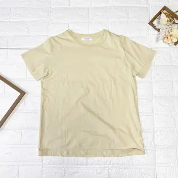 MACPHEE 맥피 티셔츠 베이지 S 코튼 투모로우랜드