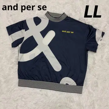 and per se 앙파시 여성용 골프웨어 반팔 LL 모크넥