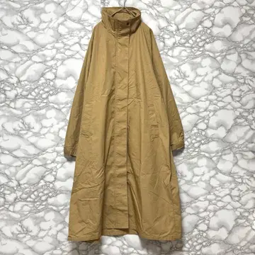 [ 무인양품 ] 발수 스탠드 카라 코트 트렌치코트 롱 기장 XL 우의