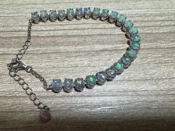 실버 오팔 팔찌