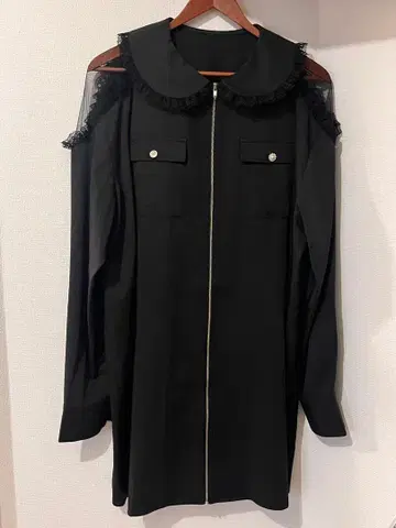 블랙 레이스 지퍼 원피스 / Ank Rouge