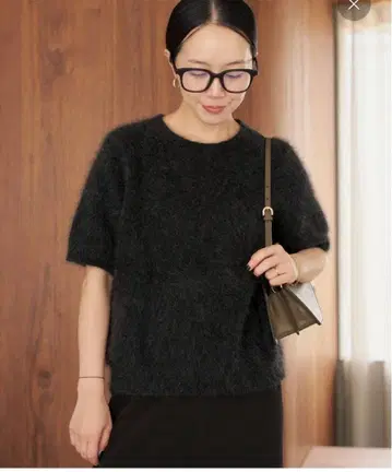 plage*Light Fur 반소매 니트