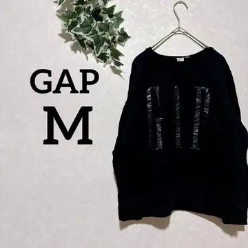 GAP [ M ] 블랙 로고 트레이닝복 심플한 디자인