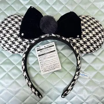 머리띠 디즈니 하운드투스 체크 패턴 미니