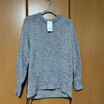 택 포함 새상품 렙심 라메 스웨터 그레이 믹스 프리