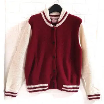 새상품 coen 바시티 자켓풍 니트 가디건 L