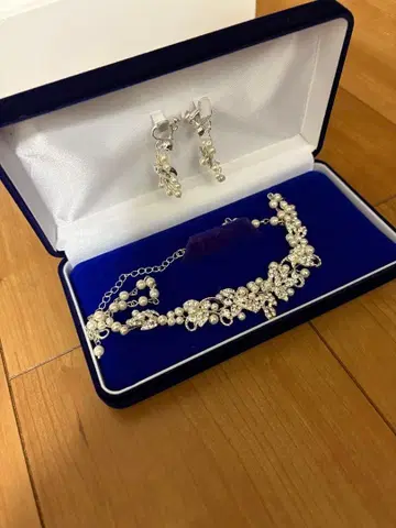 브라이덜 액세서리, 목걸이 & 귀찌 세트 가격 인하 협상 가능