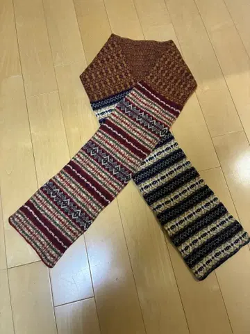 MACKIE [레어] 울 머플러 스코틀랜드제 멀티 컬러