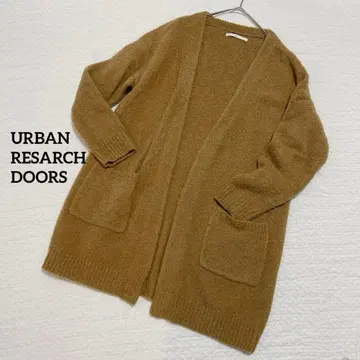 어반 리서치 도어스 부클레 니트 가디건 카멜 부클레 가운
