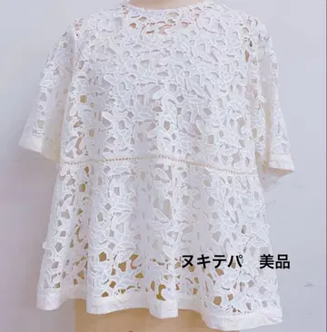 당일 발송 누키테파 레이스 블라우스 티셔츠 상의 클리닝 완료