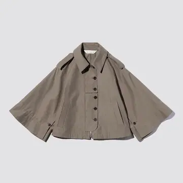 gu 숏 케이프 코트