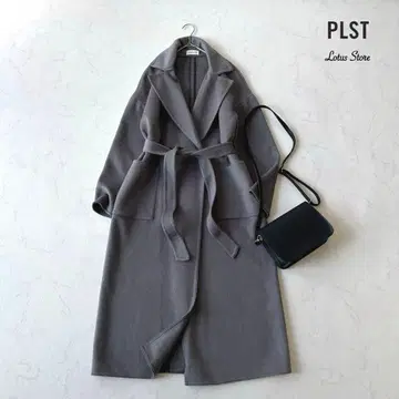 PLST 플라스테 울 셀 리버 롱 가운 코트