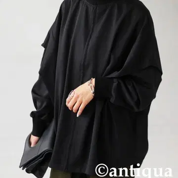 antiqua 리브 하이넥 경량 아우터