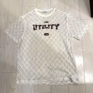 MAISON SPECIAL 메쉬 T셔츠 화이트