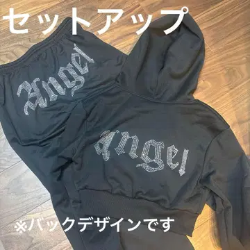 미사용 새상품 셋업 큐빅 블랙 지퍼 후드티