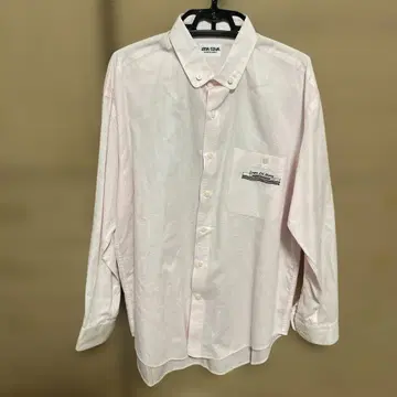 SINA COVA 핑크 버튼 다운 셔츠