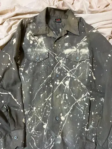 [ Lee ] 70s 페인트 테크 트윌 셔츠 미국제