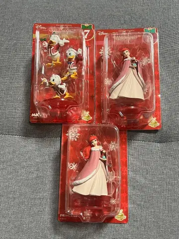 디즈니 Disney 크리스마스 오너먼트 쿠지 이치방 쿠지 아리엘 모음