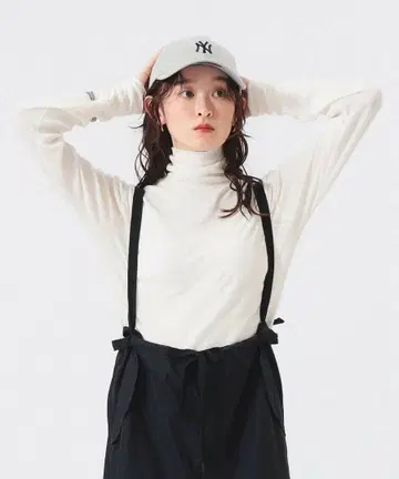 BEAMS BOY 리브 터틀 롱 슬리브 티셔츠