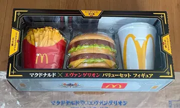 맥도날드와 에반게리온 콜라보 피규어 세트 3개 세트