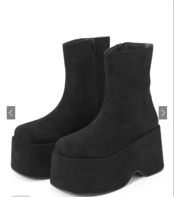 스웨이드 통굽 부츠 zr1140