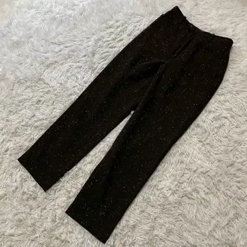 ensuite 믹스 트위드 팬츠 울 혼방 테이퍼드 팬츠 레나운