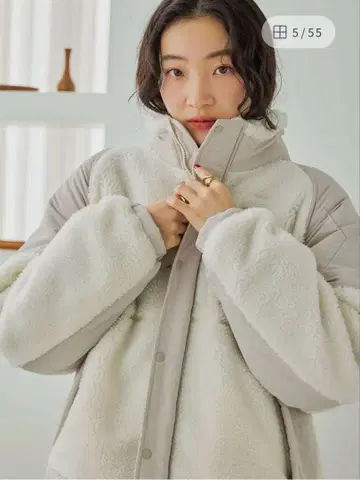 niko and - 보아 자켓 크림 L 사이즈