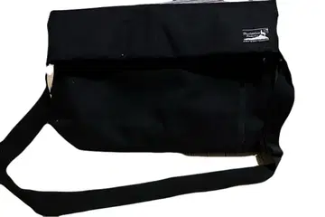 캔버스 숄더백 블랙