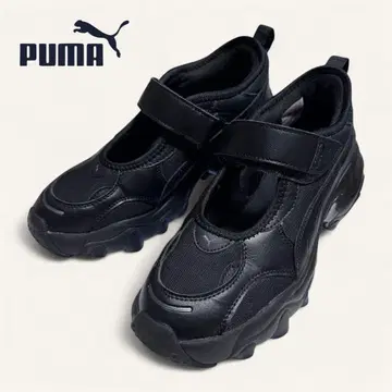 새상품급 PUMA 팔서 웨지 샌들 멜리 제인 블랙 23.5