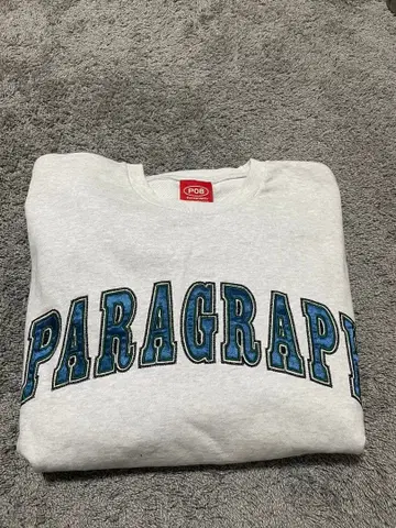 P08 파라그래프 그레이 스웨트 셔츠