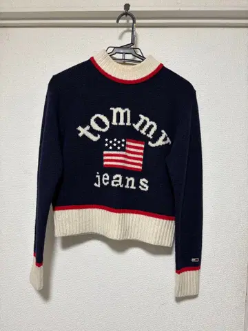 Tommy Jeans 크롭 니트 스웨터 가격 인하 최저가 금일 한정