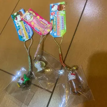 헬로키티 고토치 키티 스트랩 3개 세트